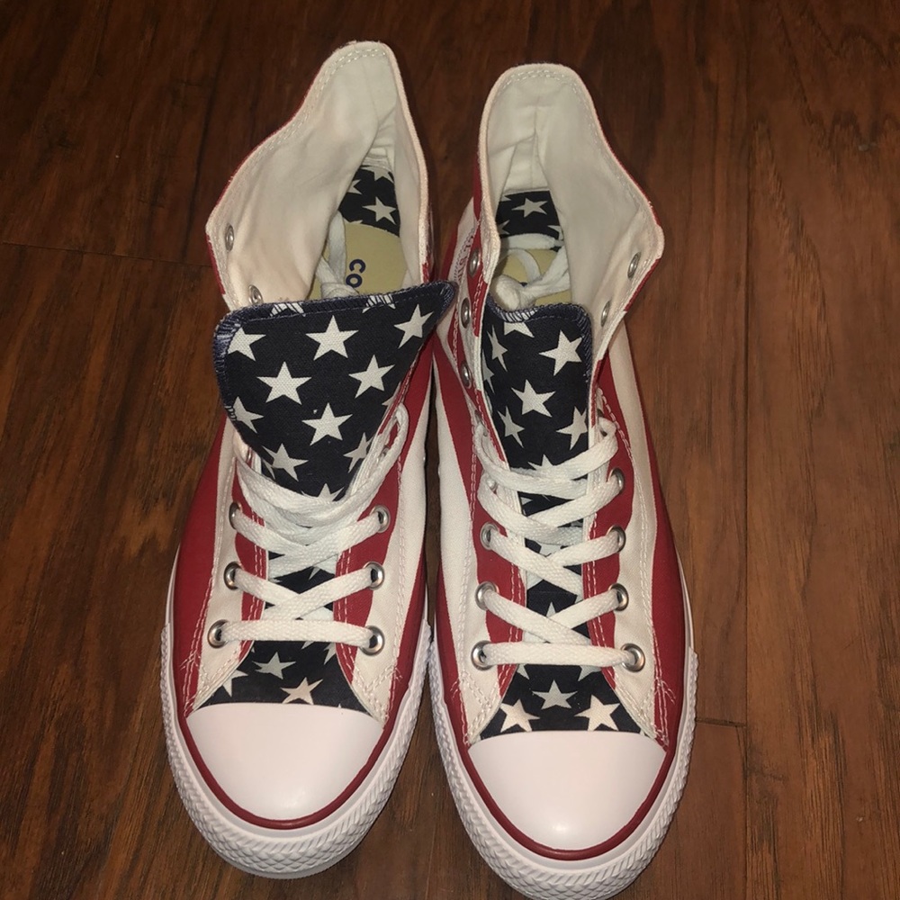 -RARE- Converse American Flag print shoes